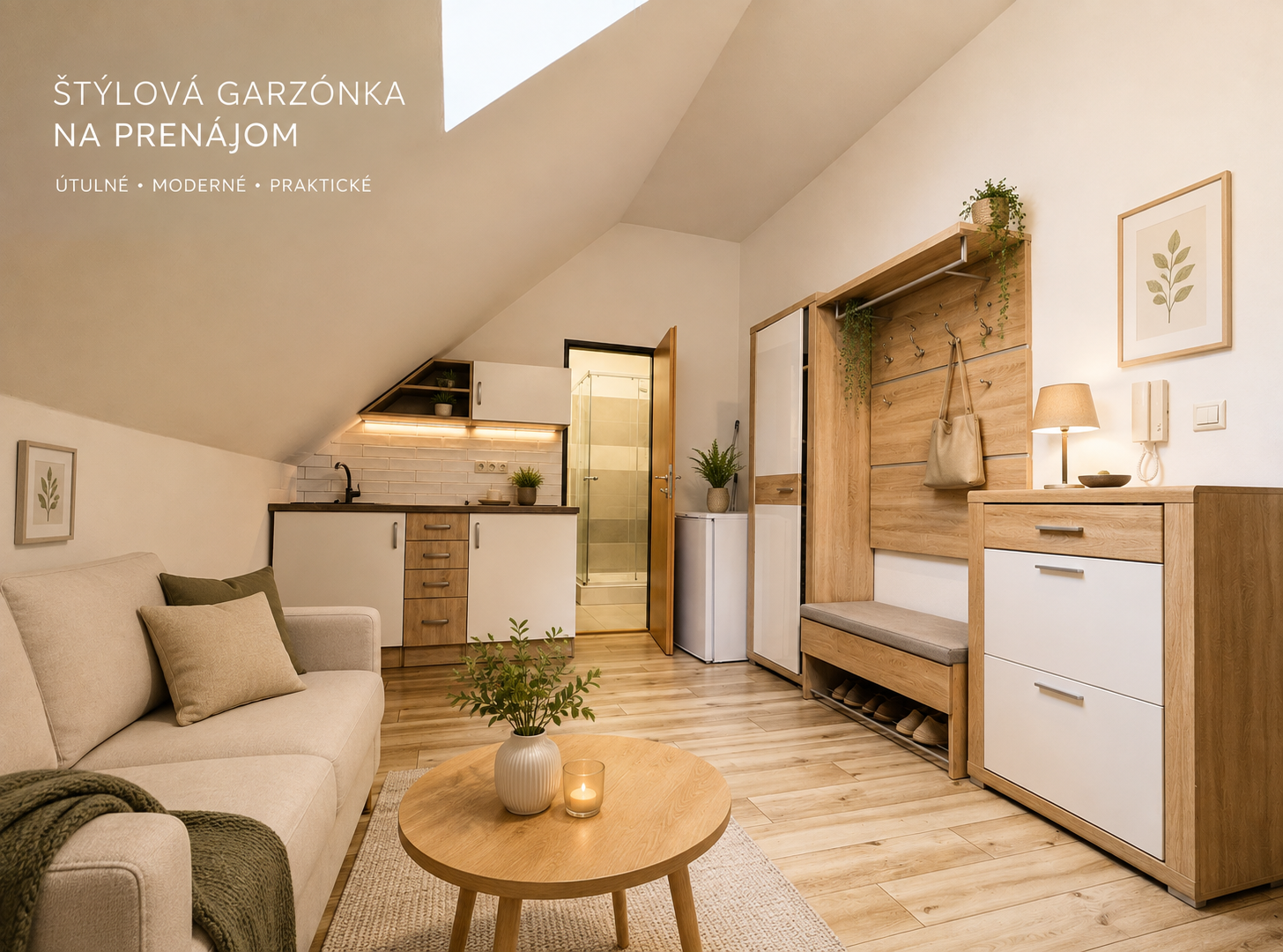 REZERVOVANÉ - Na prenájom útulná garsónka priamo v centre Žiliny, 400 € + 95 € energie/mesiac